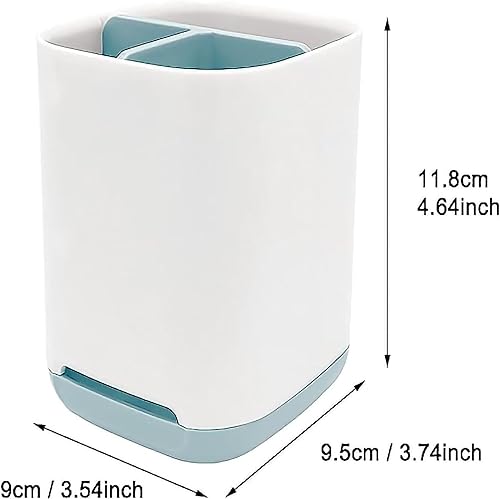 Miniatura 2 de Soporte para cepillos de dientes con antideslizante, plástico desmontable para una fácil limpieza, almacenamiento rústico antideslizante para ducha,