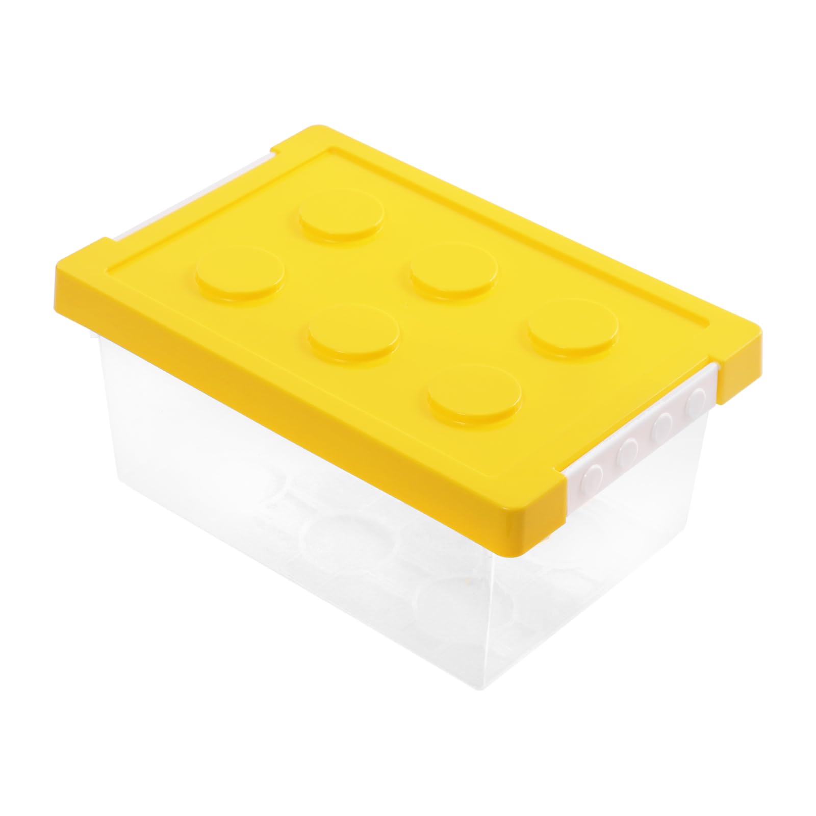 4er-Set Stapelbar Aufbewahrungsboxen mit Deckel I Transparente Sortierbox aus PP I Spielzeugkiste für Kinderzimmer, Steine & Kleinteile I Robust & Platzsparend I Aufbewahrungsbox Kinder (9L)