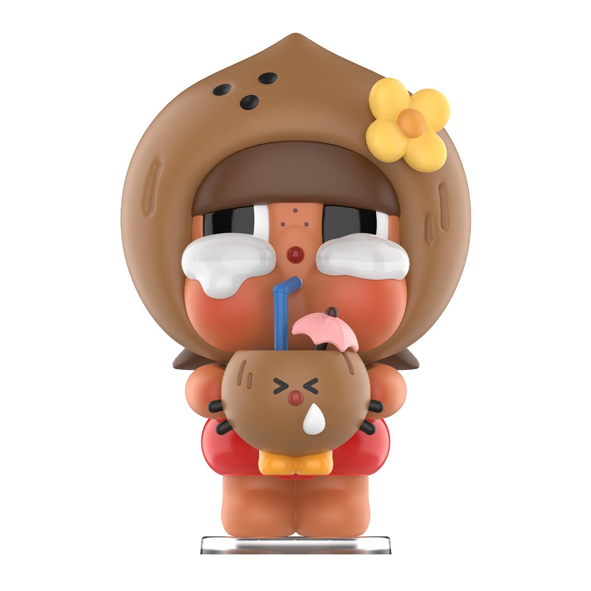 POP MART Crybaby Coconut Figure-Brown Articulated Character Premium Design Fan-Favorite Collectible Toy Art Toy Action Figure
