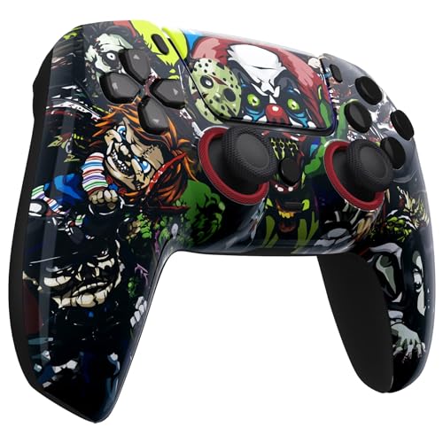 Image of Custom Controllerzz Custom Wireless Controller Compatible with PS5 - Multiple Designs Available (PS5 Scary Party)