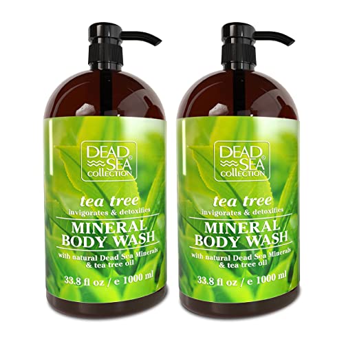 Dead Sea Collection Shower Gel for Women and Men, Body Wash with Pure Dead Sea Minerals and Tea Tree Oil