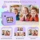 Fippesax Sofortbildkamera Kinder, 1080P HD Kinderkamera Sofortbildkamera mit 32-GB-Karte und Fotopapier, 48MP Selfie Digitalkamera, Kinderspielzeug Geschenke für Jungen & Mädchen von 3-12 Jahren