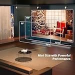 Mini Projector, VOPLLS 1080P Full HD Supported Video Projector, Portable Outdoor Home Theater Movie Projector, 50% Zoom, Compatible with HDMI, USB, AV, Smartphone/Tablet/Laptop (Small Projector) - Image 3