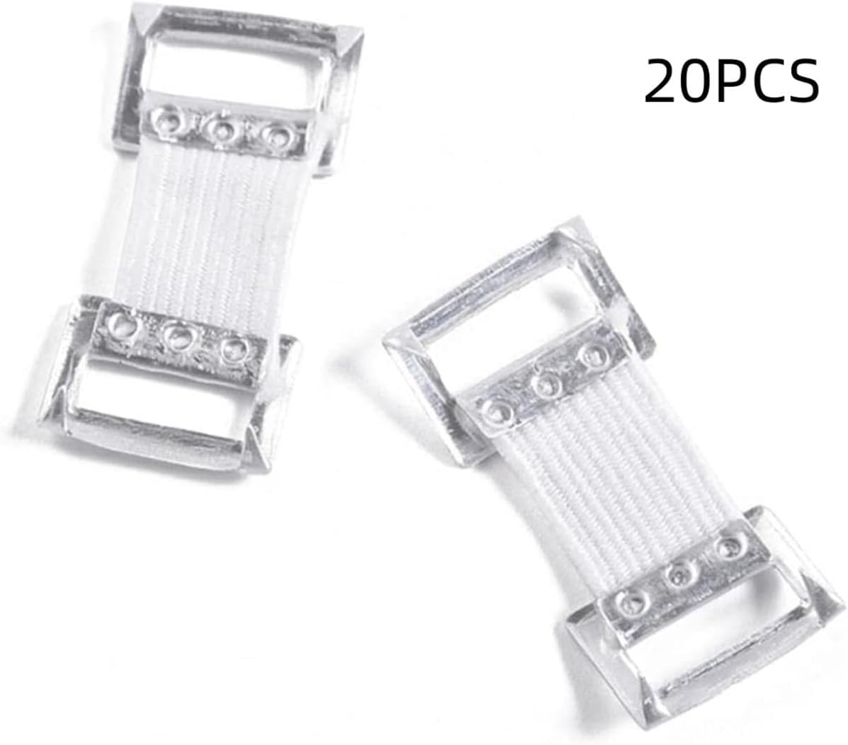 100 Clip Elastiche Per Bende E Garze - Fermagli In Alluminio Bianchi, 3x1,7 Cm, Riutilizzabili