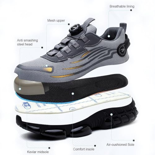 Evontiras Shoes 3 Inch Taller, Evontira Shoes for Men, Evontura Pro Trainers, No More Tying Laces, Foot Protection2