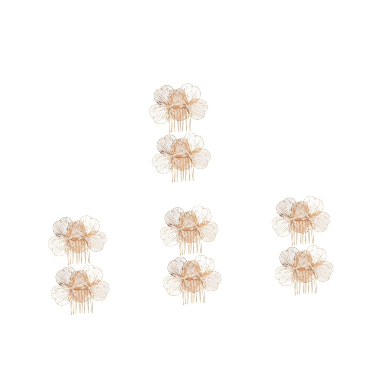VICASKY 8 Pezzi Pettine Vintage Fermagli Floreali Artigianali per Acconciature Sposa Decorazioni Eleganti per Matrimoni ed