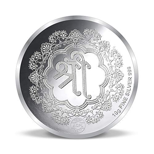 ACPL Precious Moments BIS Hallmarked Laxmi Ganesh 999 Pure 10gm Silver Coin - Image 3