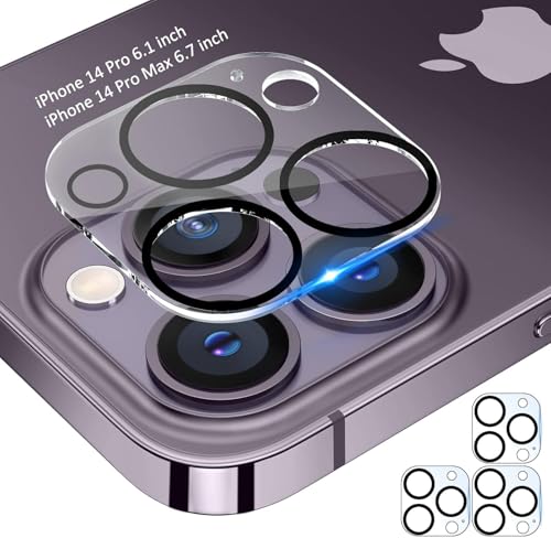 Image of Xmon Camera Lens Protector for iPhone 13 Pro Max (1 Pack) - 3D Premium Tempered Glass, Ultra-Clear, Anti-Scratch, Easy Installation - Black