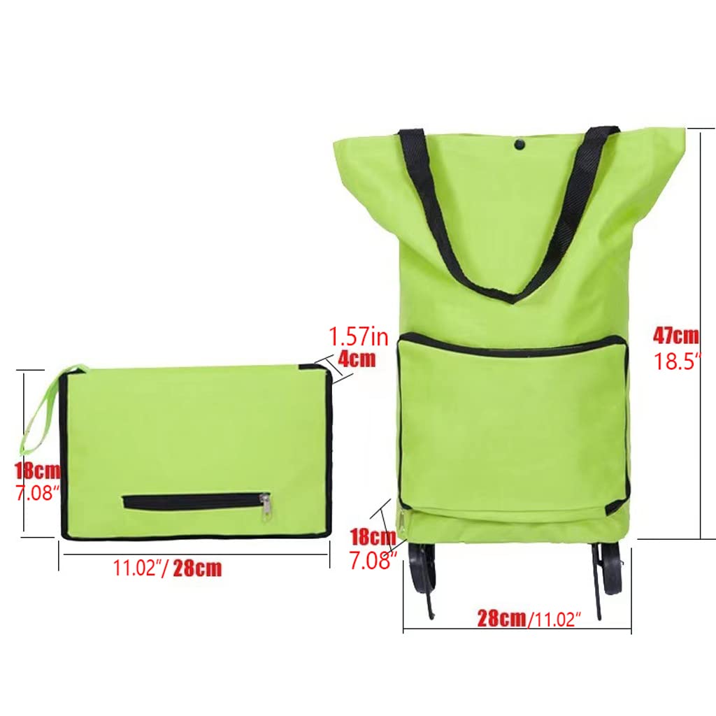 Trolley per la Spesa Shopping Bag Pieghevole Shopping Acquista Carrello per Alimenti Borsa su Ruote Borsa Acquista Verdura Shopping Organizer Borsa Portatile Resistente