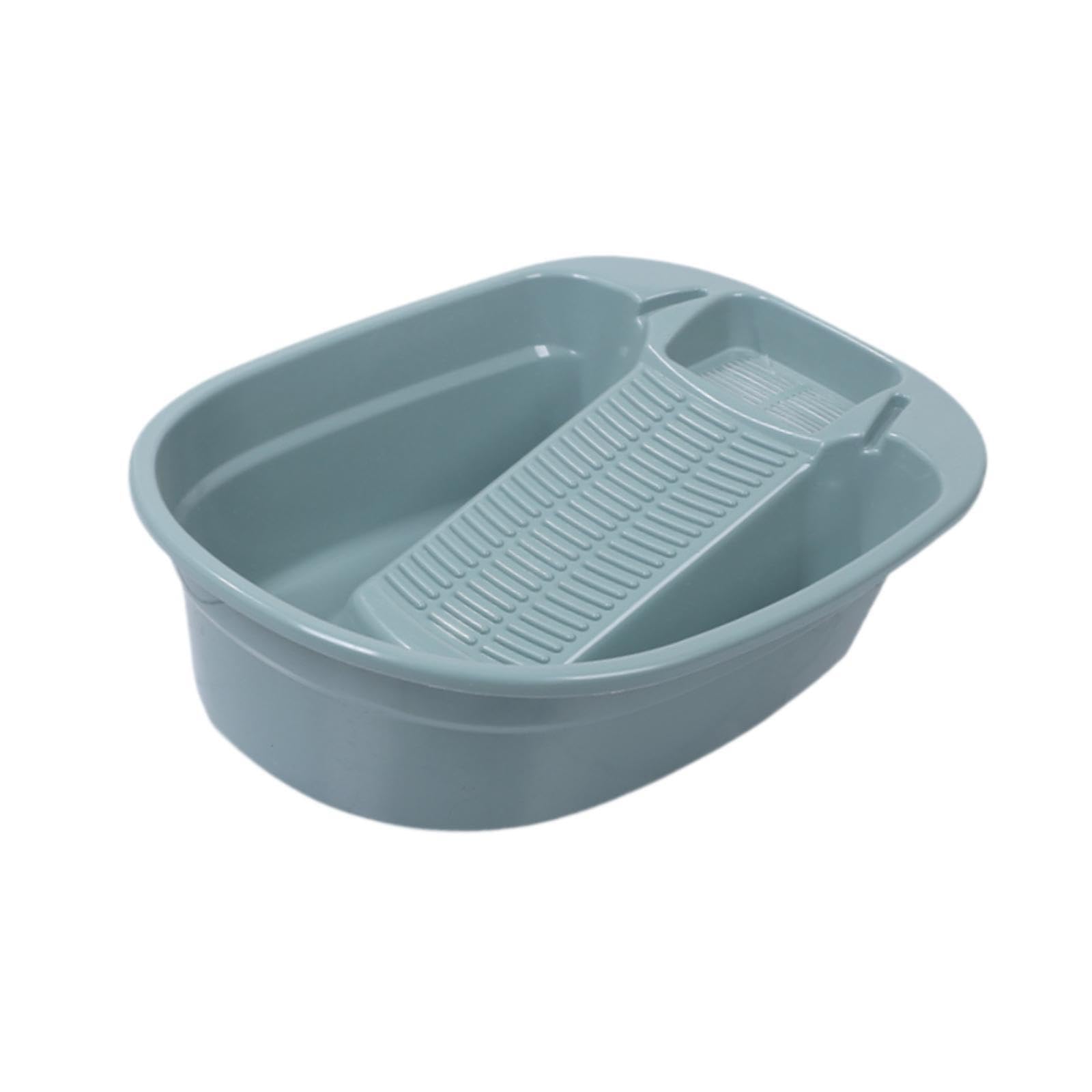 Strumenti per la pulizia del lavandino con, turchese, 41x32.5x15 cm | bucato a mano Attività quotidiane di lavanderia Forniture per la casa incluse Il lavandino per il è adatto per la casa con