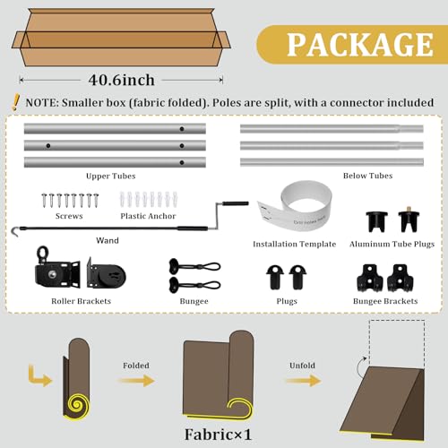 Image of Shade&Beyond Patio Shades Roll up Outdoor Roller Shade Blinds 9' W x 8' H, Cordless with 90% UV Protection, Exterior Sunshade Cloth Roll for Pergola Porch Gazebo Balcony, HDPE Fabric, Mocha