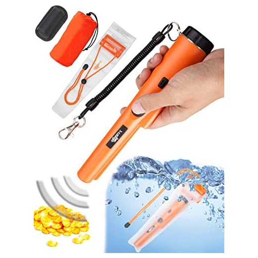 Metal Detector,Portable High Sensitivity Metal Detector 360° Scanning Unearthing Treasure Finder One-button Gold Hunter Vibration Beep LED Indicator Detector with Woven Holster & Storage Bag