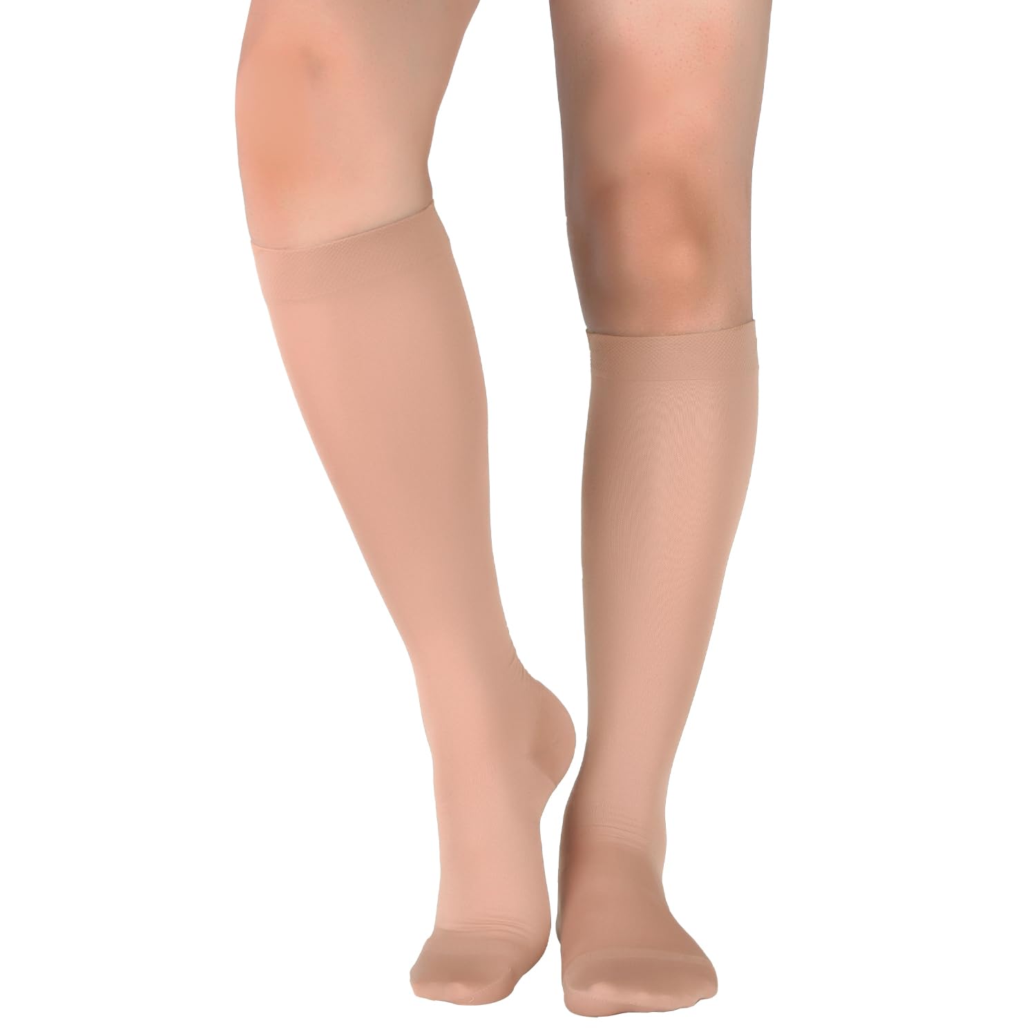+MD 15-20 mmHg Medical Compression Socks for Men/Women, Lightweight Opaque Knee High Support Stockings-Varicose Vein Swelling