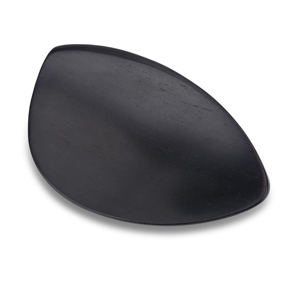 Mentonnière Pour Violon 3/4 Et 4/4 En Bois Avec Support Métal Et Vis - Taille Environ 13,5x6x6 Cm - Accessoire Essentiel Pour Joueur De Violon