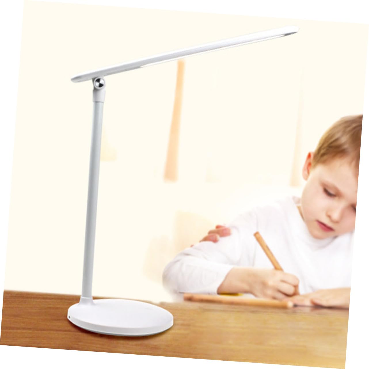 Lámpara de escritorio LED plegable, luz de lectura recargable para estudiantes, oficina en casa, estilo moderno, ideal para estudio y dormitorio
