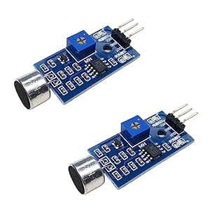 Sound Sensor Sound Detector for Arduino, ESP32, ESP8266, Raspberry Pi, 2 Pieces
