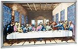 Stained Glass Panel - Da Vinci The Last Supper Stained Glass Window Hangings - Art Glass Window Treatments