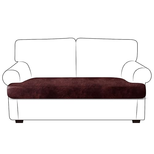 Leather Look Couch Cushion Covers Sofa Seat Slipcovers Sets Couches