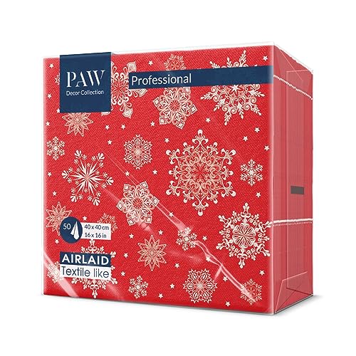 PAW - Airlaid Servietten (40 x 40 cm) I 50 Stück I Perfekt für...