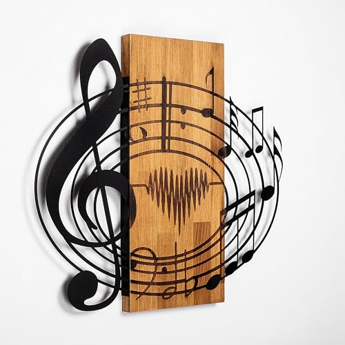 Accessoire mural élégant en bois Wallity 58x67 cm pour salon moderne - 6