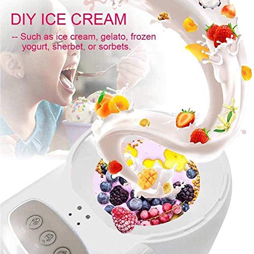 LTLCLZ Intelligent Speiseeisbereiter Elektrisch Eismaschine 600Ml Komplett Automatisch Speiseeismaschine Kind DIY… – Bild 3