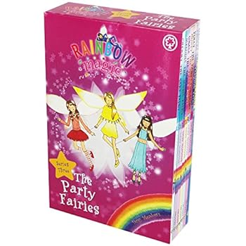 Paperback Rainbow Magic Series 3 The Party Fairies Collection 7 Books Box Set (Book 15-21) Book