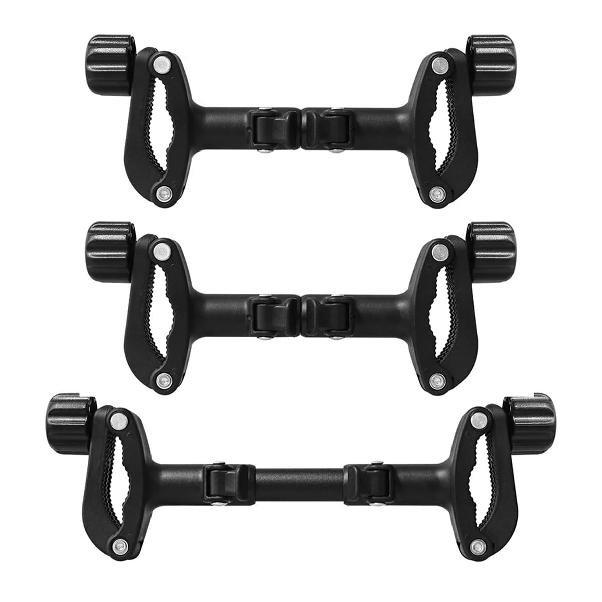3-teiliges Kinderwagen-Verbindungsstück für Zwillingskinderwagen, abnehmbare, verstellbare Adapter