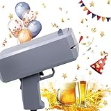 Money Gun (Gray), Dollar Gun,Make It Rain Money Spray Gun for Birthday Wedding Party, Night Club with 100 PCS