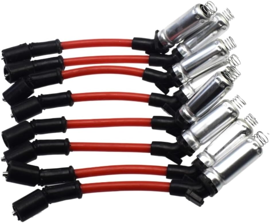 Ignition Cables Compatible with Cadillac for Escalade 6.0L 2002 2003 2004 Spark Plug Wire Cables