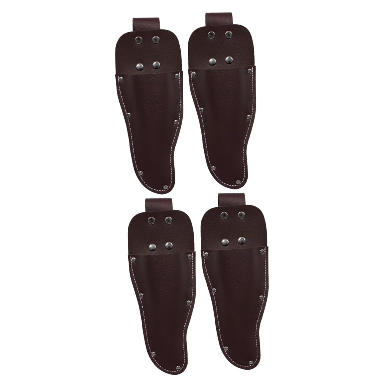 DOITOOL 4piezas Funda De Piel Para Tijeras De Jardín Soporte Práctico Para Podadoras y Alicates Accesorio De Almacenamiento Para Herramientas De Jardinería