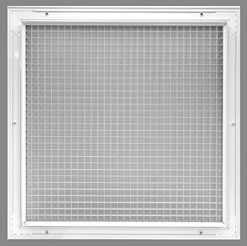 HVAC Premium 10'' x 28'' or 28'' x 10'' Cube Core Eggcrate Return Air Grille - Aluminum Rust Proof - HVAC Vent Duct Cover - White [Outer Dimensions: 11.75 x 29.75] by HVAC Premium - Image 4