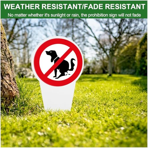4 Stück Schild Hunde Kacken Verboten, 30 * 15 cm Kein Hundeklo Schild, Hier Ist Kein Hundeklo, aus PVC 3 mm Beidseitig Bedruckt Wetterfest UV-Schutz, für Außenbereich, Innenhöfen und Parks