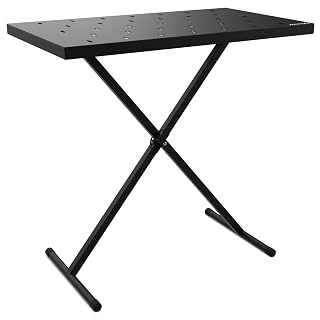 Audibax Onyx 200 – Support Multifonction pour Piano ou Clavier, Contrôleur Midi, Table de Mixage DJ ou Percussions – Table pour Ordinateurs Portables et Synthétiseurs en Rack – Hauteur Réglable - Les Beatles, Paul McCartney, John Lennon, RIngo Starr, George Harrison