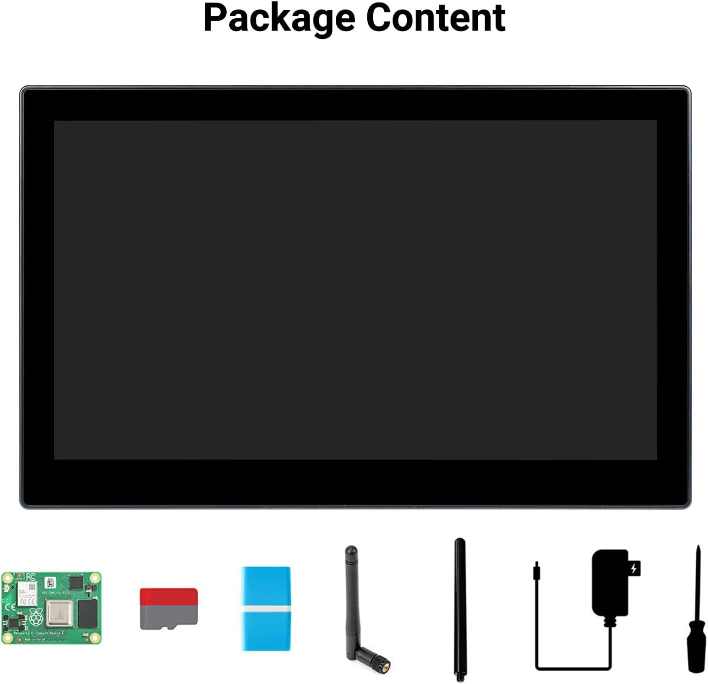 waveshare Mini-Computer Powered by Compatible with Raspberry Pi CM4 13.3inch HD Touch Screen with USB/ETH Ports with Powerful Raspberry Pi CM4 (CM4104000) Inside