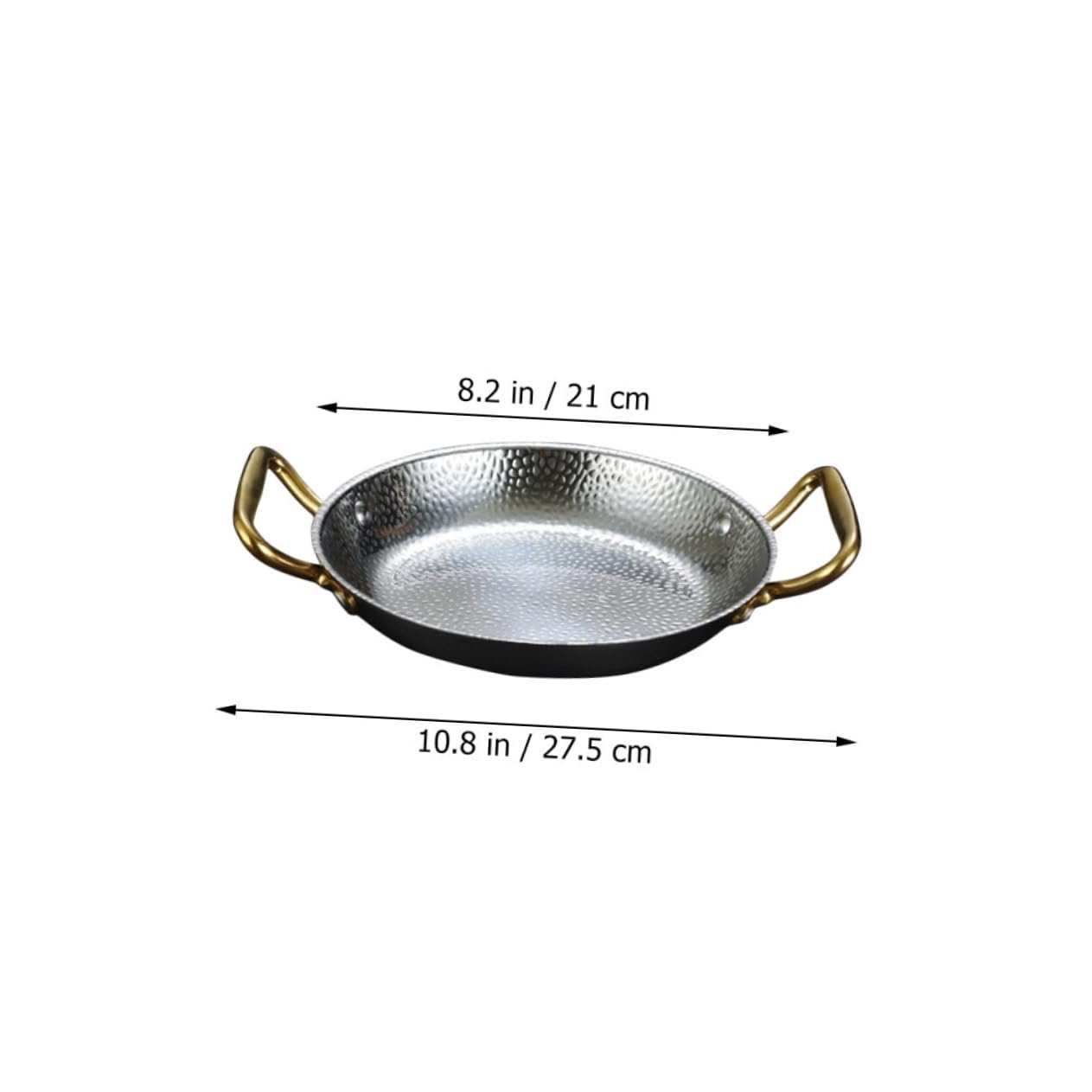 Unomor Multi-function Stainless Steel Cooking Pan Double Handles Hot Pot for Home Kitchen Use Safe -scalding Design for Cooking and Serving