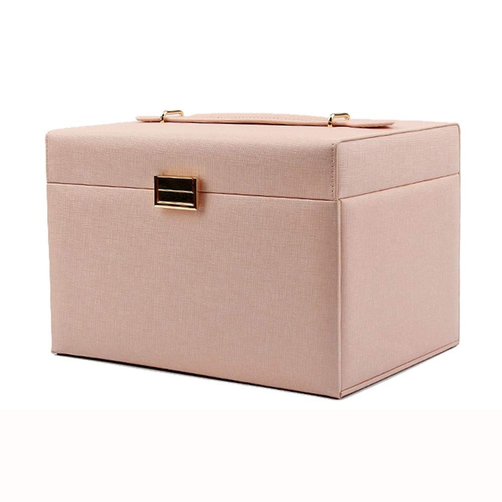 Jewelry Storage Box Gift Women Jewelry Box Faux Leather Display Box Large Capacity