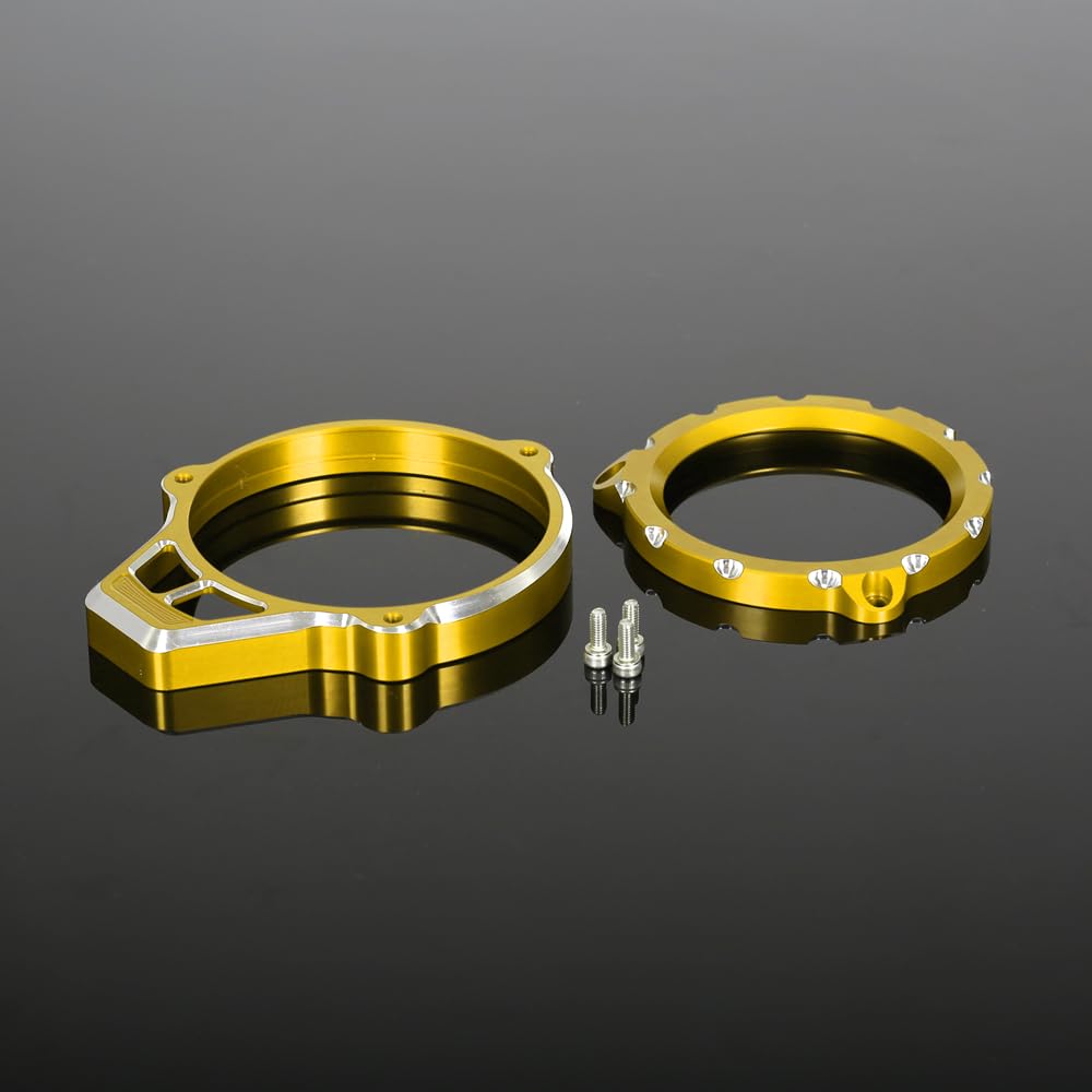 Monkey125 Transparent Front Speedometer Tachographs Gauge Cover Trim Ring Compatible with Monkey 125 DAX125 ST125 Trail125 CT125 2018-2024 3D CNC (Gold)