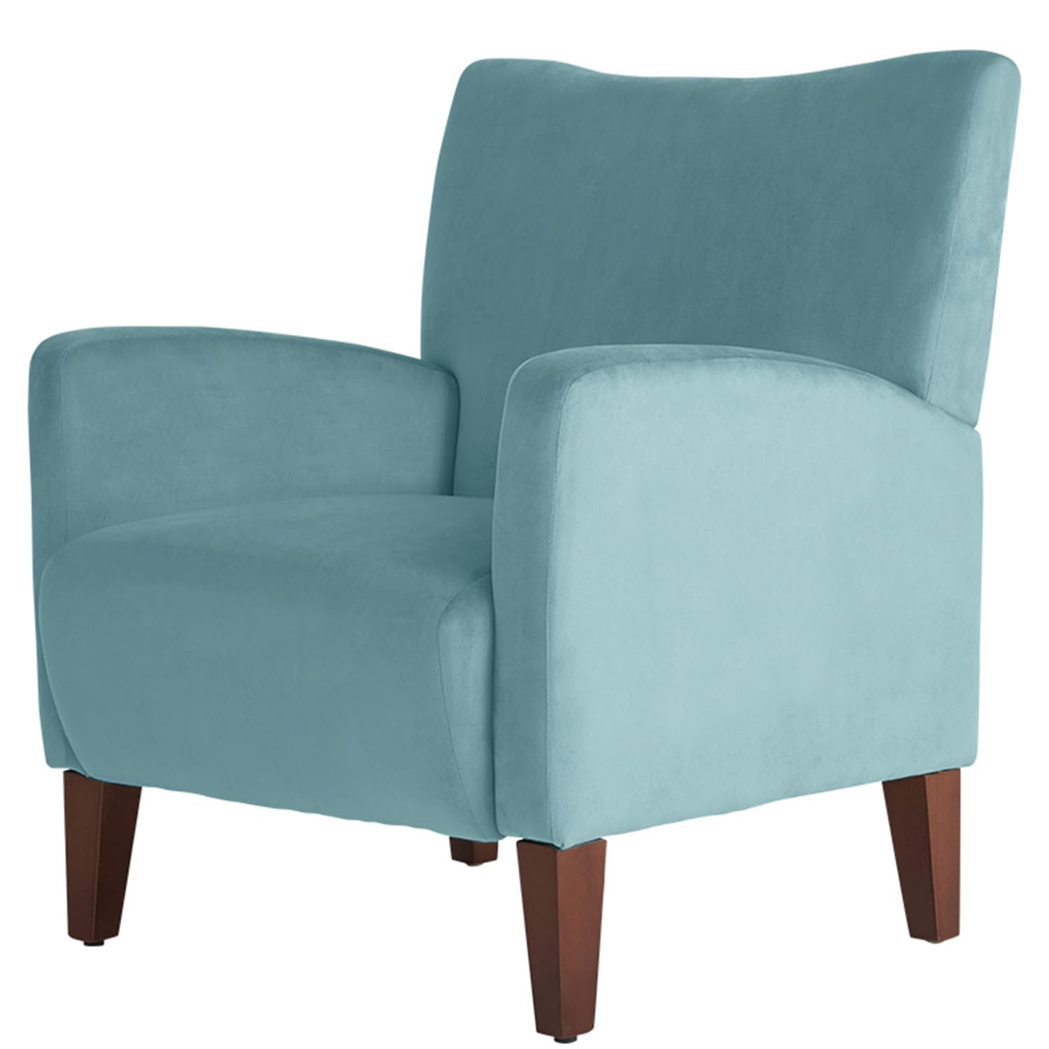 Sepnine Sillón de salón, sillón de Relax cómodo con reposabrazos, sillón de Lectura para Dormitorio con Acolchado Grueso, Patas de Madera Maciza