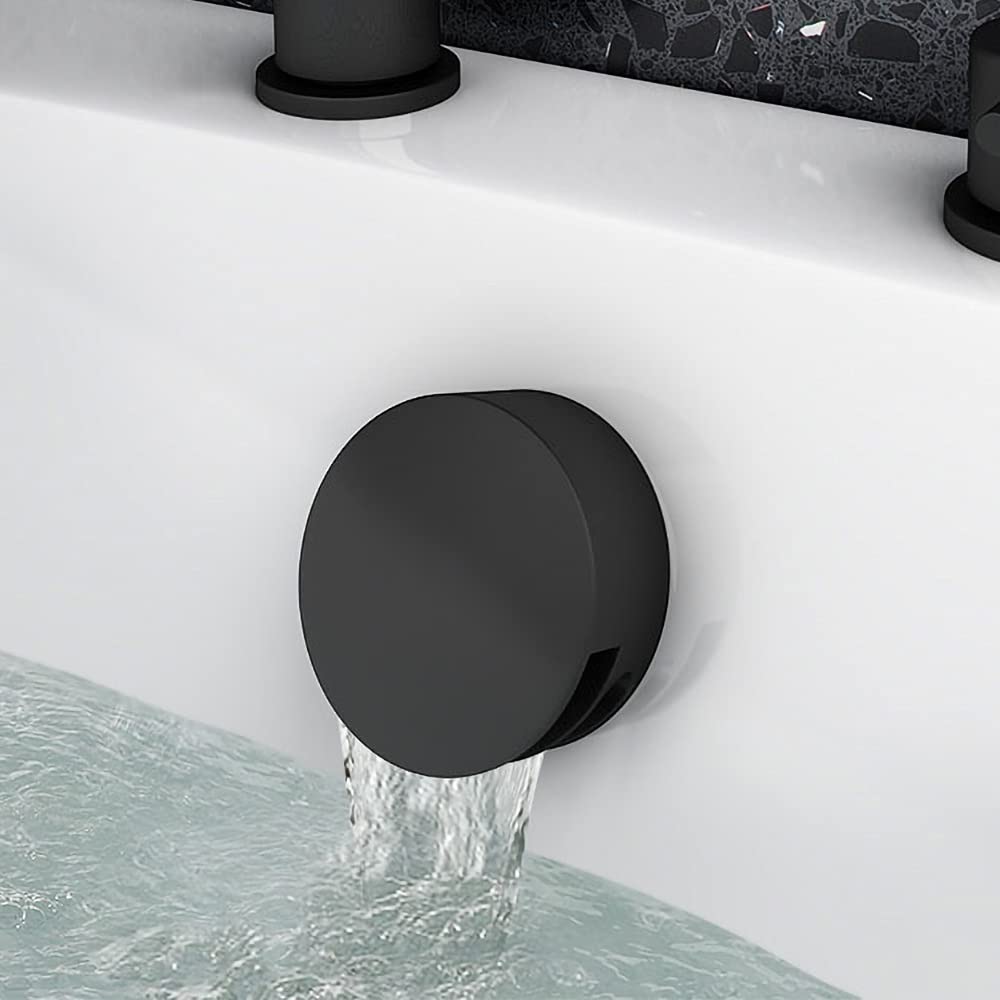 Bath Modern Matte Black Filler, Sprung Waste & Overflow and Easy Clean