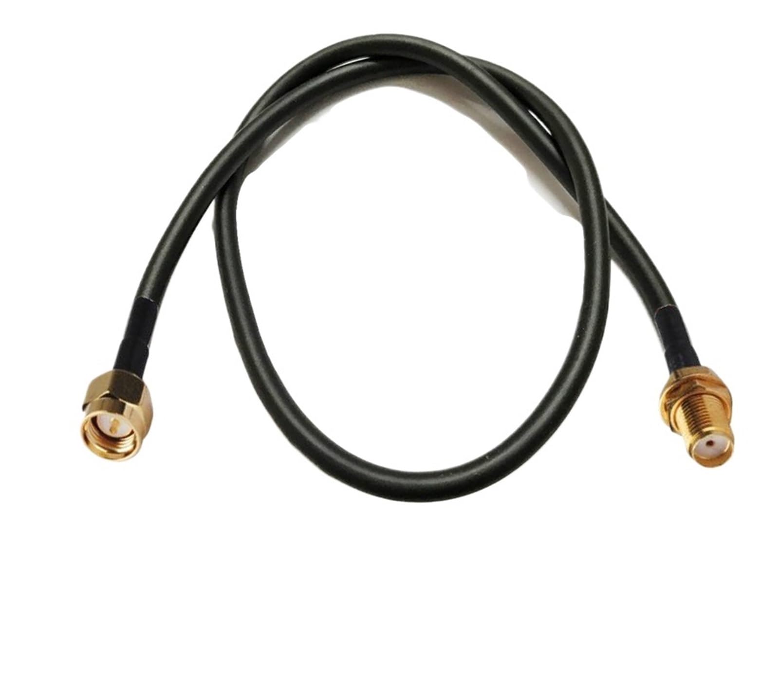 RIQVFAEUN 2 pcs SMA Male to SMA Female Male Connector RF Coax Cable RG58 50-3 50ohm 50cm (Size : SMA Male to Male)