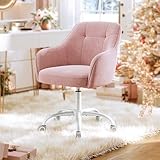 Rosa Drehstuhl | höhenverstellbar | atmungsaktiver Stoff