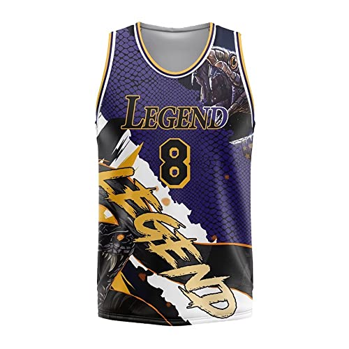 Men Basketball Jerseys,Legend Player #24#8 Basketball Sport Jersey For Women,Purple Running Shirt For Couple Xl #TOP1