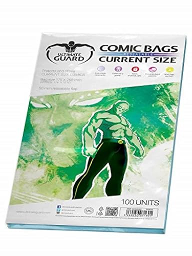 Ultimate Guard UGD020002 - Bolsas de Cómic Resellables, (versión en inglés), Polipropileno (PP), Pack de 100 | Ya disponible en tu tienda friki favorita! En mundofriki.es! Ultimate Guard UGD020002 - Bolsas de Cómic Resellables, (versión en inglés), Polipropileno (PP), Pack de 100 | Ya disponible en tu tienda friki favorita! En mundofriki.es!