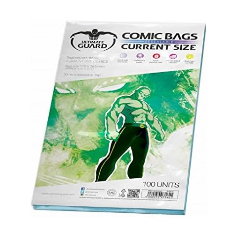 Comic Bags Resealable (Current Size, Pack of 100) Cover