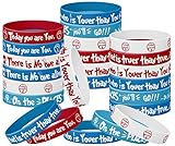 Dr Seuss Birthday Party Favor, (24-Pack) Dr Seuss Party Silicone Rubber Bracelet Decorations, Back to School Silicone Wristbands, Party Theme Ideal Supplies Gift for Kids, Teens, Adults