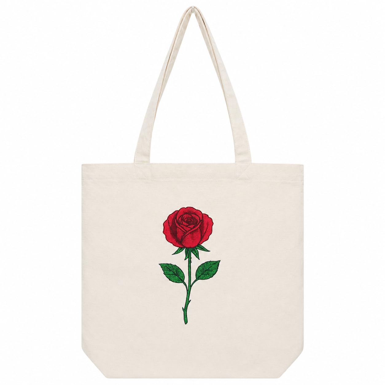 Cotton Canvas Printed Tote Bag, Natural, 40x40 CM, with Magnetic Button Closure and Inner Zipper Mobile Pocket-image-36