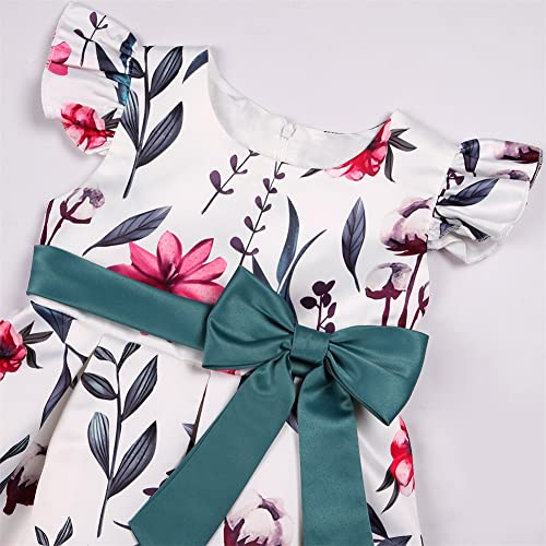 2-9T Girls Flower Dress Ball Gown Party Pageant Prom Floral Dresses3