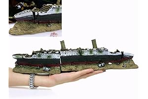 Pssopp Titanic Fish Tank Decor: Underwater Adventure for Your Aquatic Realm