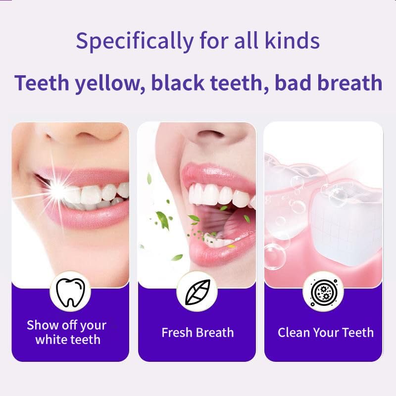 Image of BDIKFNL Teeth Whitening Strips, 28 Strips /14 Treatments, Bromelain and Lemon Peel Oil, Mild and Safe