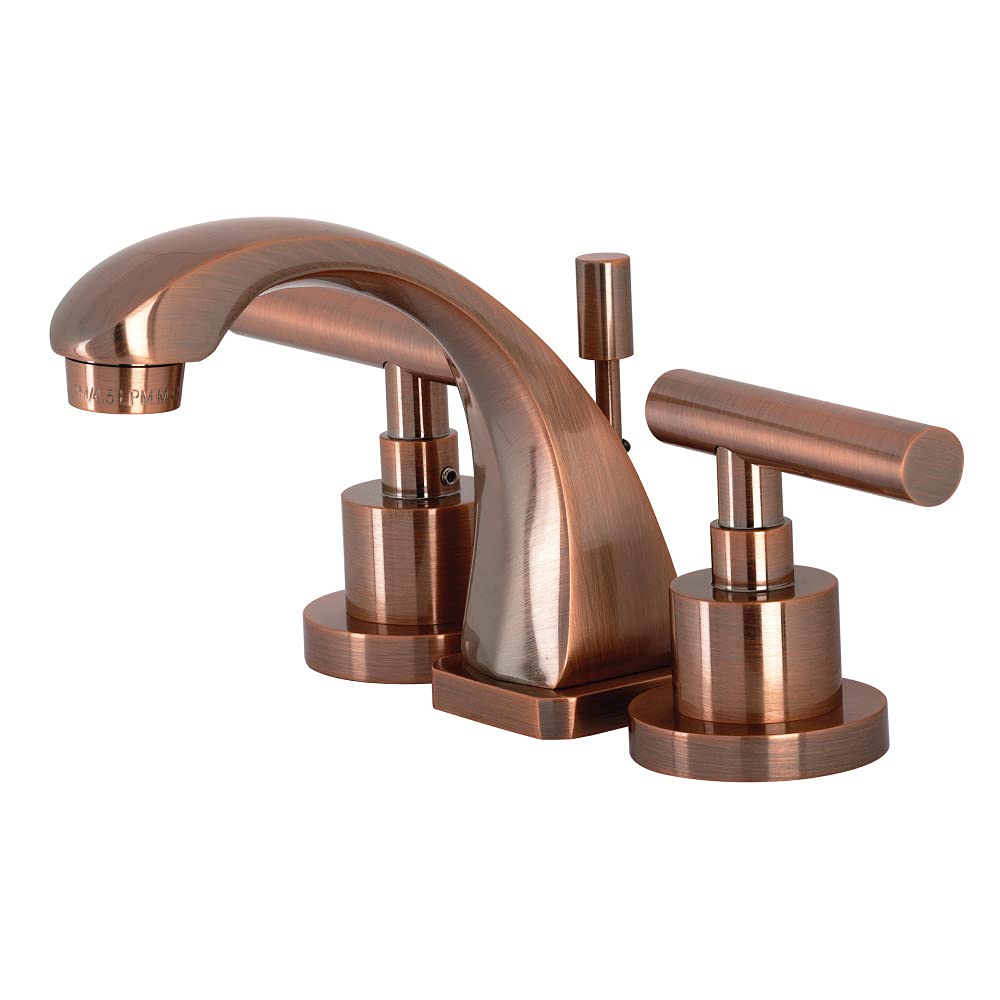 Robinet de salle de bain en cuivre antique pour vasque de style rétro chic